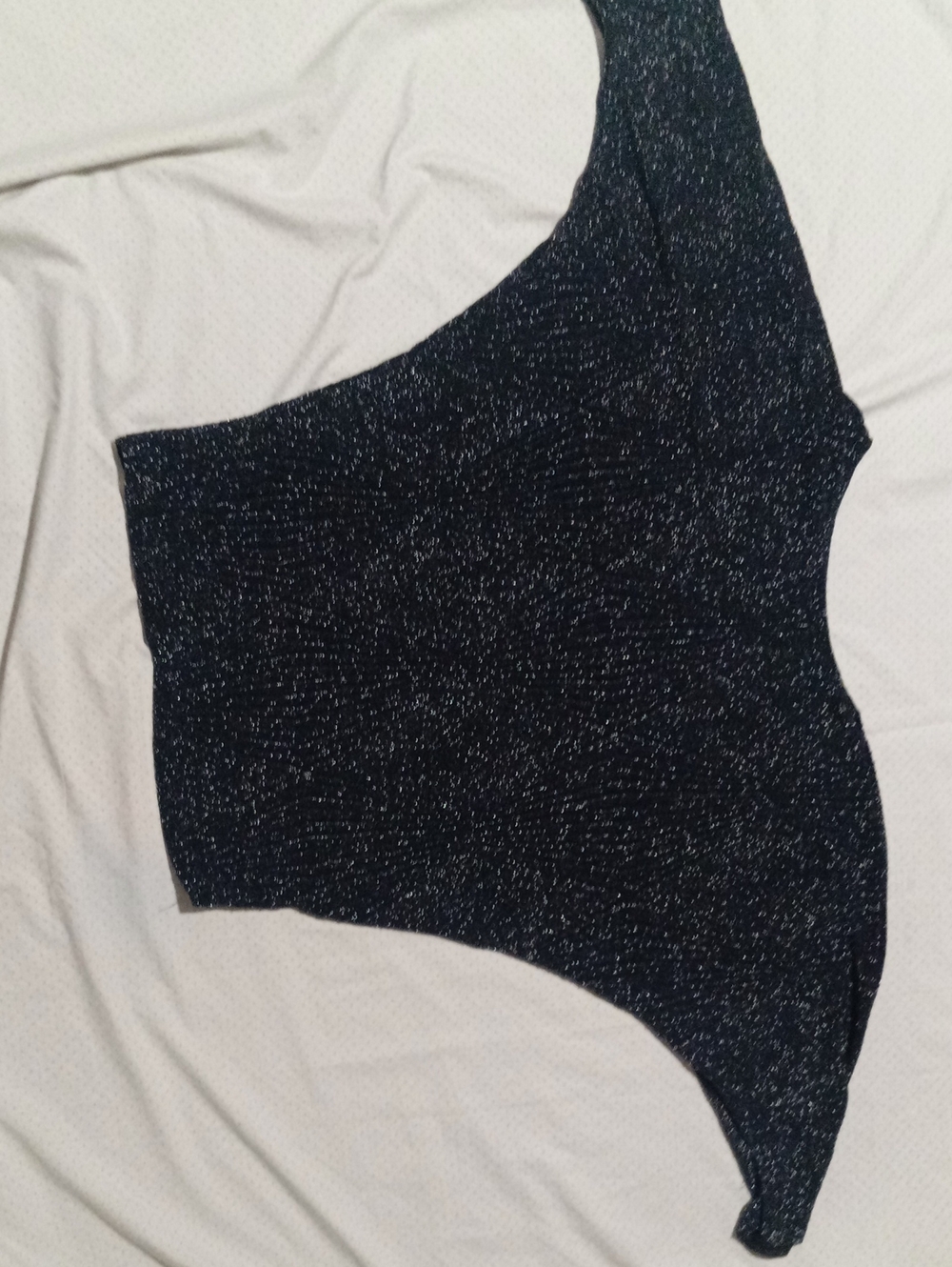 Sparkle One-Shoulder Women's Top in Black